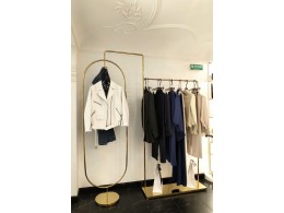 Стійка для одягу, комбінована, золота Стійка для одягу, комбінована, золота